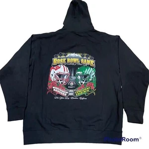 Wisconsin Badgers vs Oregon Ducks 2020 Rose Bowl XXL Black Hoodie NCAA Sz XL - Picture 1 of 2
