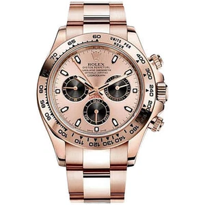Rolex Daytona Rose Gold Pink Panda Dial Oyster Perpetual Cosmograph Watch 116505 - Picture 1 of 12
