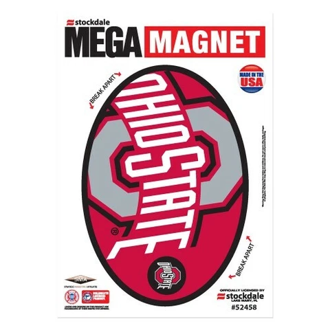 OHIO STATE BUCKEYES 4"X5" DIE-CUT MAGNET FOR INDOOR OUTDOOR USE HEAVY DUTY Cover