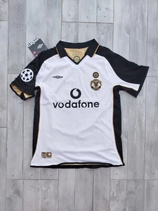 MAGLIA MANCHESTER UNITED GIGGS 2001 2002 CENTENARIO DOUBLE FACE RETRO VINTAGE - Imagen 1 de 11