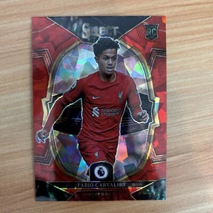 2022-23 Panini Select Premier League Fabio Carvalho Rookie Red Cracked Ice #56 - Picture 1 of 2