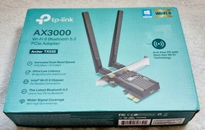 TP Link AX3000 WiFi 6 Bluetooth 5.2 PCIe Adapter (Archer TX55E) - Photo 1/6