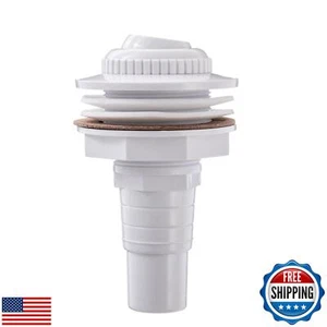 Montaje de chorro de retorno de piscina ProMotus con juntas y adaptador, piscina de plástico blanco  - Imagen 1 de 5