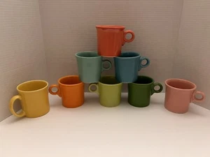 8 Fiesta Ware Ring Handle Mug, Coffee Cup, Homer Laughlin Different Colors  - Picture 1 of 7