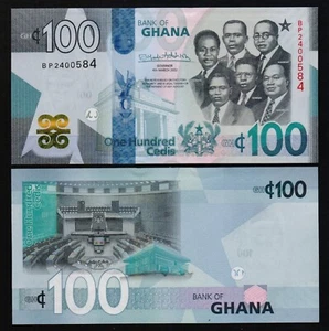 GHANA: B160b P#50b 100 Ghana Cedis 04.03.22. Uncirculated Banknote. - Picture 1 of 1
