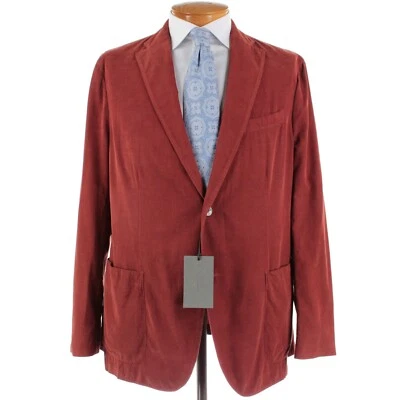 Boglioli NWD Corduroy Sport Coat / K Jacket Size 48R US Rust Orange 100% Cotton - Image 1 of 4