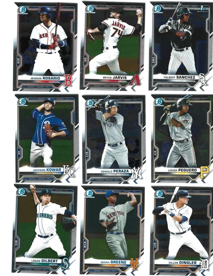 2021 Bowman Chrome and Inserts Baseball --Complete Your Set - Image 1 of 1