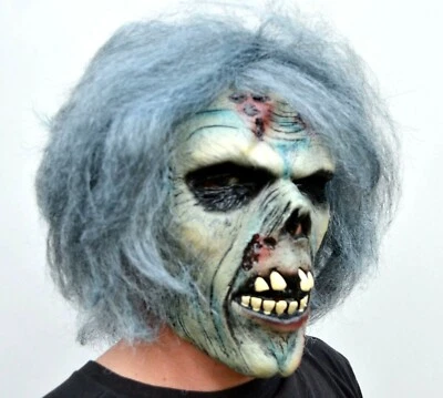 Scary Halloween Walking Dead Decaying Zombie Corpse Skeleton Skull Latex Mask - Image 1 of 4