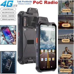 Smartphone 4G LTE Android 13 Resistente Walkie Talkie Impermeable Exterior NFC Móvil - Imagen 1 de 16