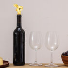 Golden Rabbit Wine Bottle Stopper Easter Gift for Host