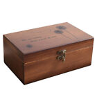Boîte de rangement pour bijoux organisateur couture en bois vintage