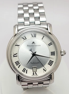 Maurice Lacroix Pontos date  Automatic watch  stainless steel 37mm case works - Image 1 of 4
