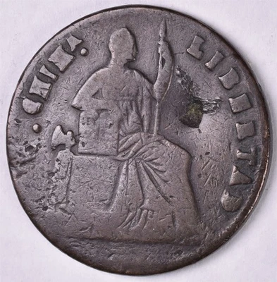 México 1866 1/4 Real 9.54g Foto 1 de 2