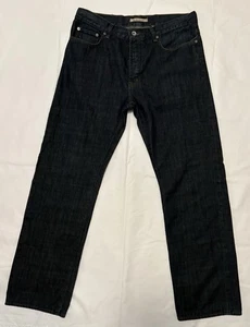 Pantalones de mezclilla John Varvatos para hombre 33x32 azul ajustados rectos hechos en EE. UU. clásicos - Imagen 1 de 7