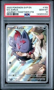 Pokémon SVP 2025 EN-SV Black Star Promo #189 N's Zorua PSA 10 - Imagen 1 de 2