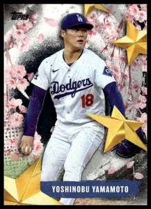 2025 Topps #SOJ-2 Yoshinobu Yamamoto Stars of Japan - Picture 1 of 2
