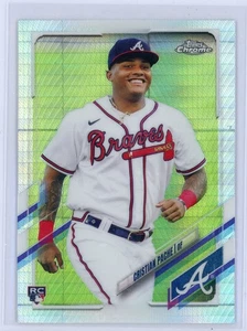 2021 Topps Chrome 178 Cristian Pache RC Prism Refractor - Picture 1 of 2