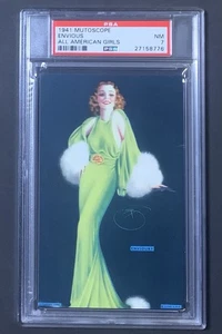 1941 Mutoscope All American Girls Pinup ENVIOUS (MS61) Devorrs - PSA 7 - Bild 1 von 2
