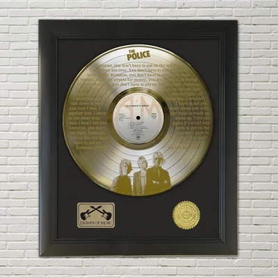 Police - Roxanne Legends of Music Etched LP Display M4 - Image 1 of 3