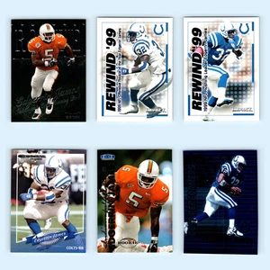 Edgerrin James Rookie Lot 6 Football Cards 1999 SkyBox Metal Universe Colts Set - Picture 1 of 8