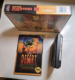 Sega Genesis - Desert Strike: Return to the Gulf CIB Complete. Case Corner Chip