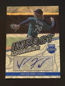 2023 Elite Extra Edition Baseball #II-WFD Walter Ford Impact Impressions Auto - Picture 1 of 2