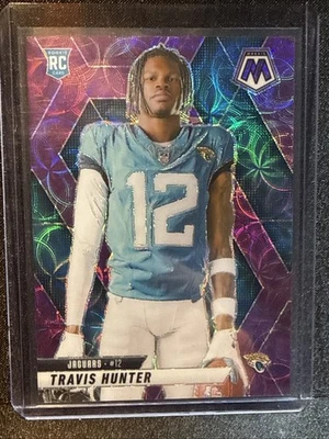 2025 Panini Mosaic - Travis Hunter #279 Purple Scope Prizm Image Variation (RC) - Image 1 of 2