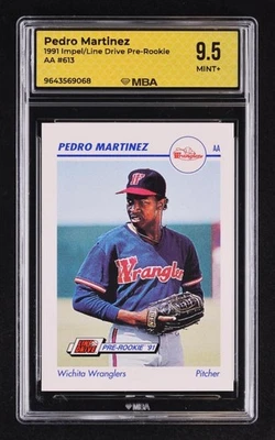 Impel/Line Drive 1991 pre-novato AA: #613 Pedro Martínez MBA 9,5 como nuevo+ Foto 1 de 4