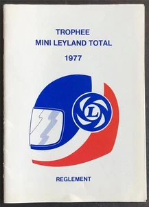 BRITISH LEYLAND MINI Total Car Race Trophy REGULATIONS For 1977 FRENCH TEXT - Picture 1 of 6