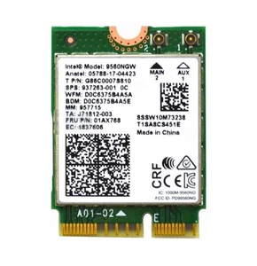 Intel 9560NGW Wireless-AC 9560 802.11AC WLAN PCI-Express Bluetooth 5.1 WiFi - Foto 1 di 1
