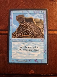 Magic the Gathering ~ MTG ~ Giant Tortoise ~  LP ~ Arabian Nights - Picture 1 of 2