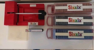 Sizzix Red Diecut Machine Start Up Kit Bundle Lot - Picture 1 of 6