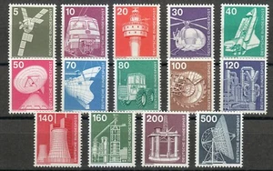 Germany 1975-76 MNH Mi 846-859 Technology.Science.Communication.Medicine. Set ** - Photo 1 sur 2