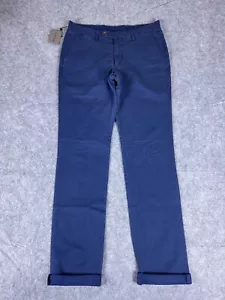 Spier Mackay Pants Mens Size 34 Blue Slim Slacks Trousers Cotton - Picture 1 of 14
