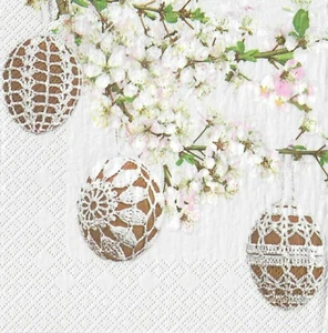 4 x Single Paper Napkins Decoupage Craft Table Easter Eggs Flower 70 - Picture 1 of 2