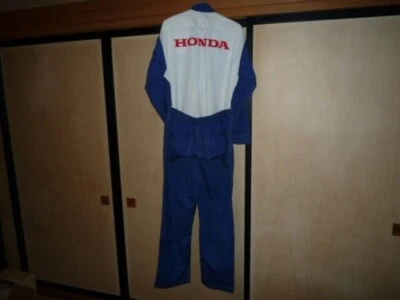 Macacão Honda Access jaqueta suíte grande CLIO HONDA raro mecânico de equipe de corrida - Imagem 1 de 4