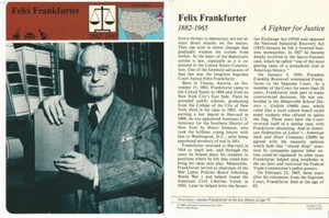 1979 Panarizon, Story Of America, #53.03 Felix Frankfurter