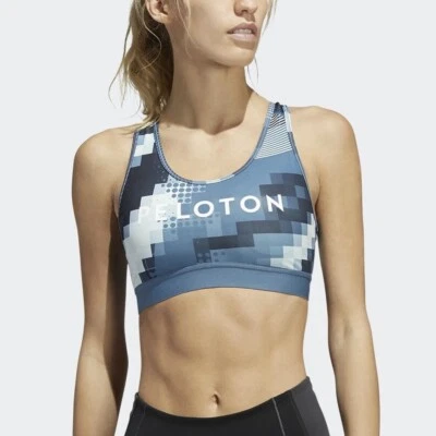 Peloton X adidas Sports Bra XS Digi Motion HEAT.RDY Training Workout HE0598 - Image 1 of 4