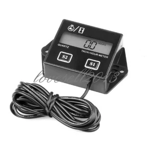 Digital RPM Tach Hour Meter Tachometer Gauge For Motorcycle Dirt Bike 2/4 Stroke - Picture 1 of 4