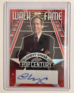 2023 Leaf Pop Century Chevy Chase Walk Of Fame #/5 Red Auto Autograph Card