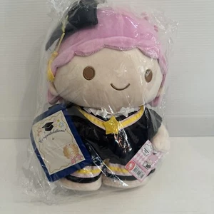 Sanrio Little Twin Stars Graduation Plush Toy LaLa Figure Stuffed Doll Japan - Foto 1 di 4