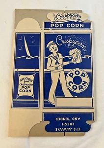Vintage Crispycorn Popcorn Boxes Set of 4 Unfolded Cardboard Popcorn Boxes - Picture 1 of 6