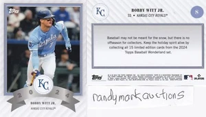 Bobby Witt Jr. KANSAS CITY ROYALS 2024 TOPPS WONDERLAND 8 - Picture 1 of 1