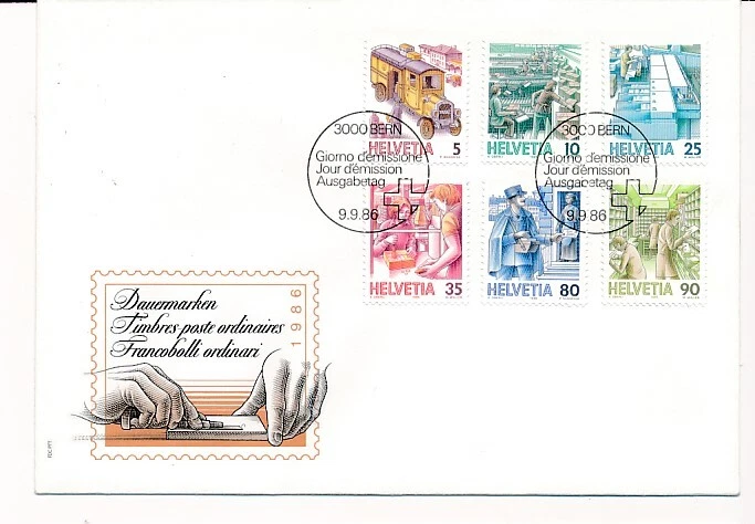 D146272 Industry 1986 FDC Switzerland - Image 1 of 1