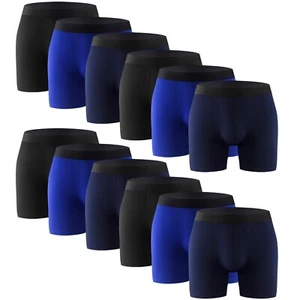 12PK Comfort Flex Mens Boxer Briefs Assorted Underwear Size S M L XL XXL Medium - Picture 1 of 10