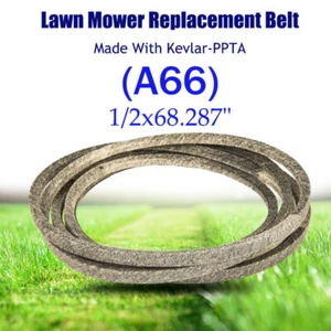 Lawn Mower Deck Belt FOR John Deere TCU26349 1/2x68.287" （A66) made with Kevlar - Picture 1 of 9