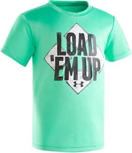 Under Armour Boys Load 'Em Up Graphic-Print T-Shirt Vapor Green 6 - Picture 1 of 2