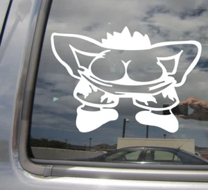 Calcomanía adhesiva de vinilo para ventana de coche Punk Boy Mooning - Attitude Bare Buttocks 10433 - Imagen 1 de 2