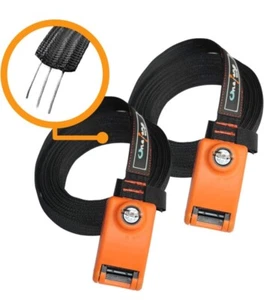 213 Lockable Tie Down Strap with 3 Stainless Steel Cables 'No Scratch' Silicone - Picture 1 of 8