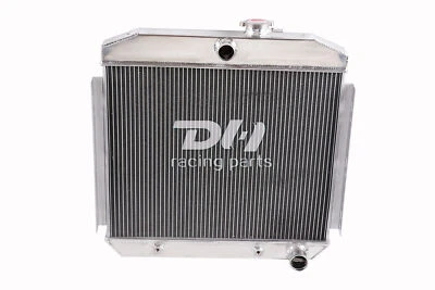 Radiador de 3 fileiras FIT 1955-57 56 Chevy Bel Air/One-Fifty/Two-Ten Series Del Ray l6 - Imagem 1 de 4